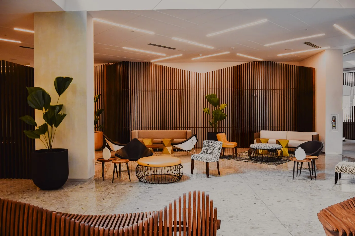 Loungebereich eines Hotels